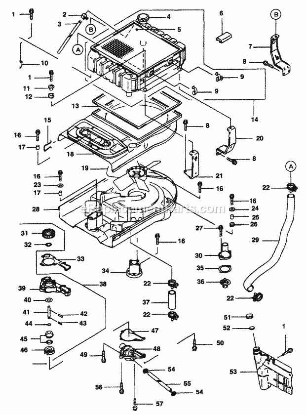 18 Hp Cooling Equipment Diagram and Parts List for Z48L 53AC365M100, 53BA1D5M100 Cub Cadet Lawn Mower